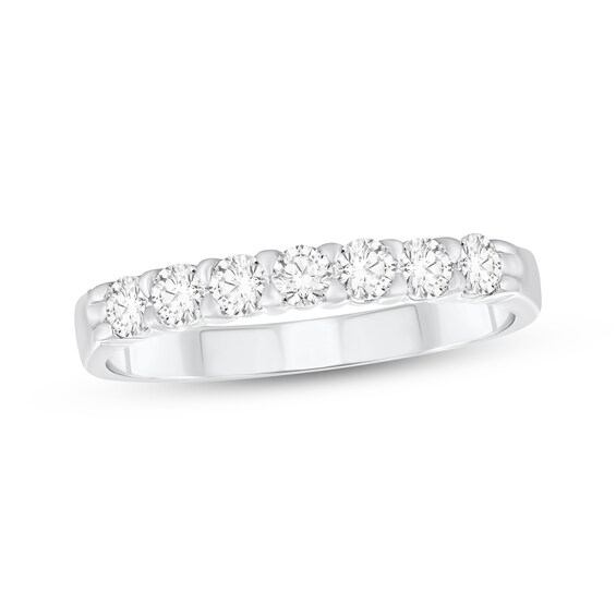 Adore Diamond Seven-Stone Anniversary Ring 3/8 ct tw 14K White Gold
