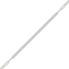 Thumbnail Image 2 of Diamond Half-and-Half Paperclip Chain Bracelet 1/10 ct tw Sterling Silver 7.5"