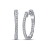 Thumbnail Image 1 of Adore Heirloom Certified Diamond Inside-Out Hoop Earrings 1/2 ct tw Platinum