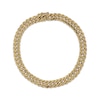Thumbnail Image 1 of 7.6mm Curb Chain Bracelet Hollow 10K Yellow Gold 8.5"
