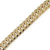 Thumbnail Image 2 of 7.6mm Curb Chain Bracelet Hollow 10K Yellow Gold 8.5"