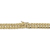 Thumbnail Image 3 of 7.6mm Curb Chain Bracelet Hollow 10K Yellow Gold 8.5"