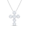 Thumbnail Image 1 of Adore Heirloom Certified Diamond Cross Necklace 1/4 ct tw Platinum 18"