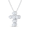 Thumbnail Image 2 of Adore Heirloom Certified Diamond Cross Necklace 1/4 ct tw Platinum 18"
