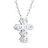 Thumbnail Image 3 of Adore Heirloom Certified Diamond Cross Necklace 1/4 ct tw Platinum 18"