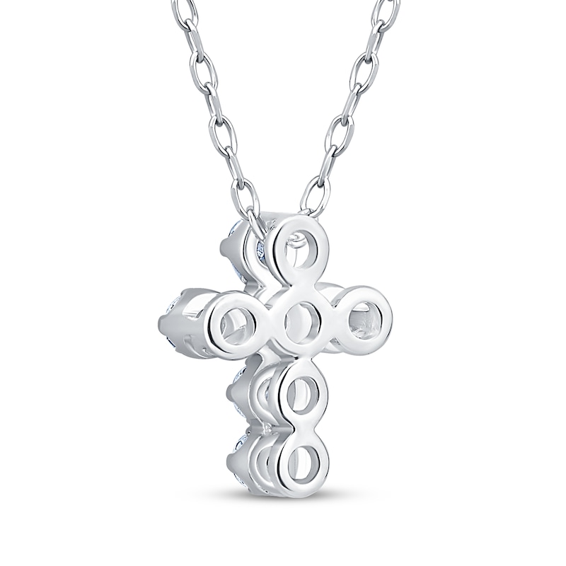 Main Image 3 of Adore Heirloom Certified Diamond Cross Necklace 1/4 ct tw Platinum 18"