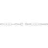 Thumbnail Image 2 of Cultured Pearl & Paperclip Chain Bracelet Sterling Silver 7.25"