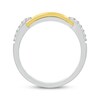 Thumbnail Image 2 of Diamond Link Fashion Ring 1/10 ct tw Sterling Silver & 10K Yellow Gold