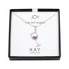 Thumbnail Image 1 of Lab-Created Ruby & White Lab-Created Sapphire Wine Glass Necklace Sterling Silver 18"