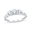 Thumbnail Image 1 of Adore Round-Cut Diamond Three-Stone Engagement Ring 1 ct tw 14K White Gold