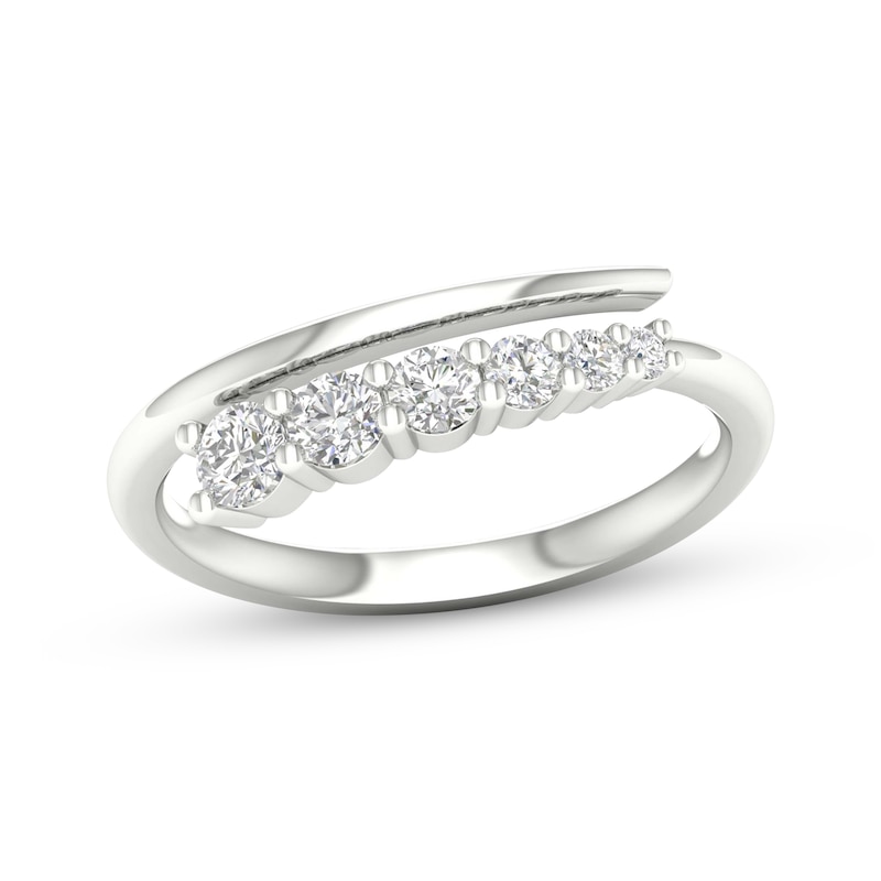Main Image 1 of KAY Lab-Grown Diamonds Bypass Fashion Ring 3/8 ct tw 10K White Gold