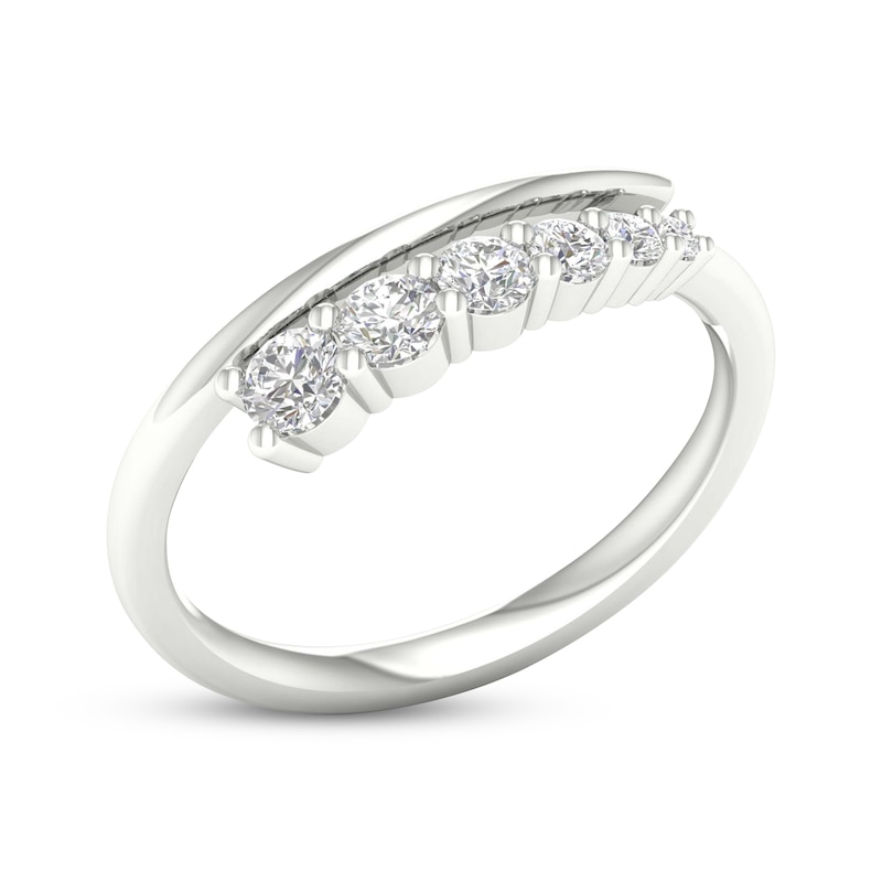 Main Image 2 of KAY Lab-Grown Diamonds Bypass Fashion Ring 3/8 ct tw 10K White Gold