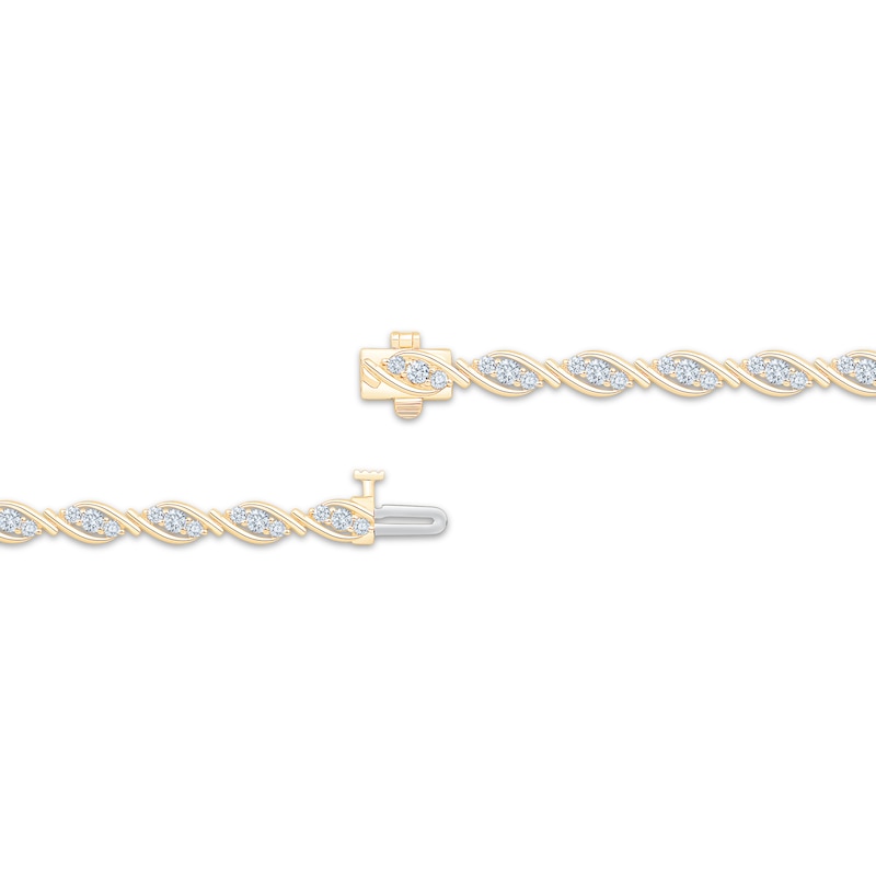 Main Image 3 of Adore Heirloom Certified Diamond Link Bracelet 1-1/2 ct tw 18K Yellow Gold 7"