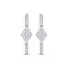 Thumbnail Image 2 of KAY Lab-Grown Diamonds Hoop Earrings 1/4 ct tw Sterling Silver