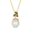 Thumbnail Image 1 of Le Vian Cultured Pearl Drop Necklace 1/10 ct tw Diamonds 14K Honey Gold 20"