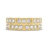 Thumbnail Image 3 of THE LEO Legacy Lab-Grown Diamond Men's Two-Row Wedding Band 1 ct tw 14K Yellow Gold