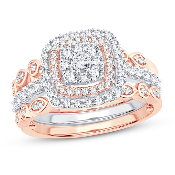 Adore Diamond Bridal Set 7/8 ct tw 14K Two-Tone Gold