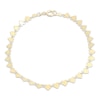 Thumbnail Image 1 of Polished Heart Link Bracelet Solid 10K Yellow Gold 7.5"