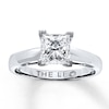 Thumbnail Image 1 of THE LEO Diamond Solitaire 1-1/2 ct Princess-cut 14K White Gold Ring