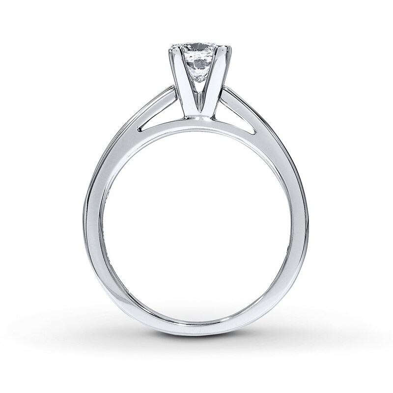 Main Image 2 of THE LEO Diamond 3/4 ct Princess-cut Ring 14K White Gold