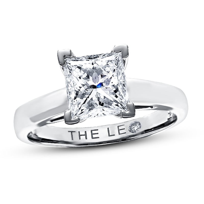 Leo Diamond Ring 2 Carat Princess Cut 14k White Gold Kay Outlet