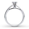 THE LEO Diamond Solitaire Ring 1/2 ct Princess-cut 14K White Gold