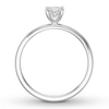 Thumbnail Image 2 of Certified Diamond Solitaire 1/2 ct Princess-cut 14K White Gold (I/SI2)