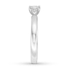 Thumbnail Image 3 of Certified Diamond Solitaire 1/2 ct Princess-cut 14K White Gold (I/SI2)