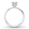 Thumbnail Image 2 of Certified Diamond Solitaire 3/4 ct Princess-cut 14K White Gold (I/SI2)