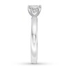 Thumbnail Image 2 of Certified Diamond Solitaire 3/4 ct Princess-cut 14K White Gold (I/SI2)