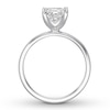 Thumbnail Image 2 of Certified Diamond Solitaire 1-1/2 ct Princess 14K White Gold (I/SI2)