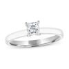 THE LEO Diamond Artisan Ring 1/2 Carat Princess-cut 14K White Gold
