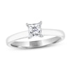 THE LEO Diamond Artisan Ring 3/4 Carat Princess-cut 14K White Gold