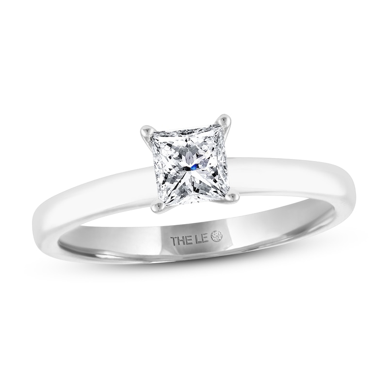 THE LEO Diamond Artisan Ring 3/4 Carat Princess-cut 14K White Gold
