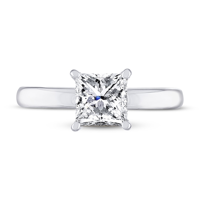 THE LEO Artisan Diamond Solitaire Engagement Ring 1-1/2 ct tw Princess-cut 14K White Gold