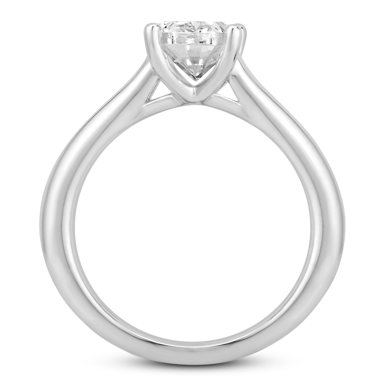 Diamond Solitaire Engagement Ring 1-1/2 ct tw Oval-cut 14K White Gold (I/I2)