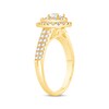 Thumbnail Image 1 of Diamond Double Teardrop Frame Engagement Ring 1-1/8 ct tw 14K Yellow Gold