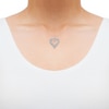 Thumbnail Image 1 of Diamond Three-Row Heart Necklace 1 ct tw 10K Rose Gold 18"