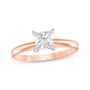 Thumbnail Image 1 of Princess-Cut Diamond Solitaire Engagement Ring 3/4 ct tw 14K Rose Gold (I/I2)