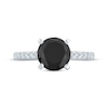 Thumbnail Image 3 of Round-Cut Black & White Diamond Engagement Ring 2-1/5 ct tw 14K White Gold