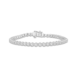 Lab-Created Diamonds by KAY Tennis Bracelet 3 ct tw 14K White Gold 7&quot;