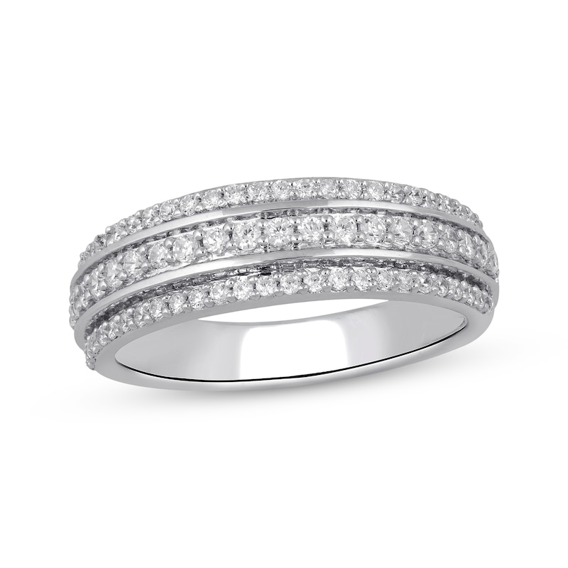 Main Image 1 of Diamond Multi-Row Fashion Ring 1/2 ct tw 10K White Gold