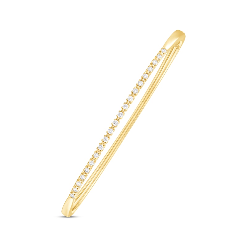 Diamond Bangle Bracelet 3/8 ct tw 14K Yellow Gold