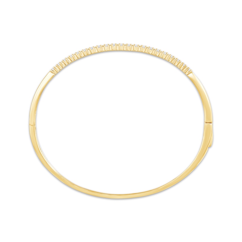 Diamond Bangle Bracelet 3/8 ct tw 14K Yellow Gold