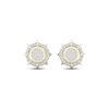 Thumbnail Image 1 of Men's Multi-Diamond Center Octagon Halo Stud Earrings 1/6 ct tw 10K Yellow Gold