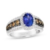 Thumbnail Image 1 of Le Vian Oval-Shaped Tanzanite Ring 7/8 ct tw Diamonds 14K Vanilla Gold