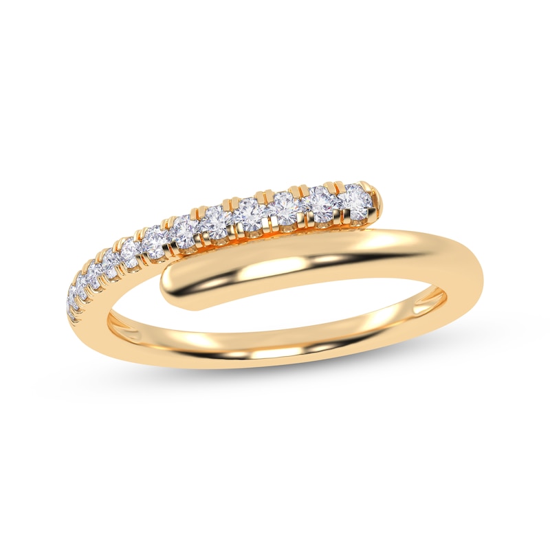 Main Image 1 of Diamond Wrap Ring 1/6 ct tw 14K Yellow Gold