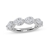 Thumbnail Image 1 of Adore Lab-Grown Diamonds Pear-Shaped East-West Anniversary Ring 2 ct tw 14K White Gold