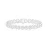 Thumbnail Image 1 of Multi-Diamond Heart Link Bracelet 1 ct tw Sterling Silver 7"
