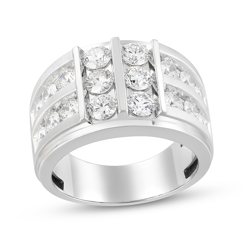 Main Image 1 of KAY Lab-Grown Diamonds Men's Multi-Row Ring 3 ct tw 10K Yellow White Gold